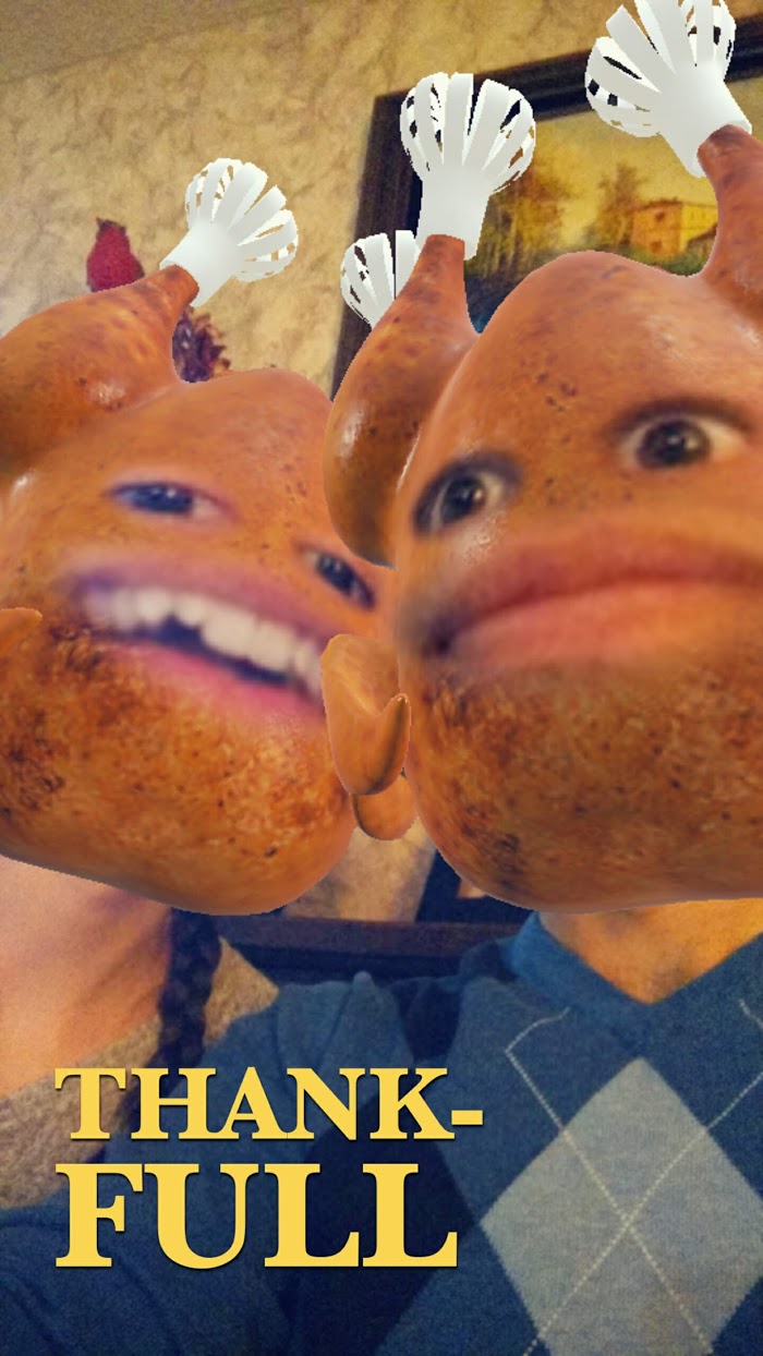 Snapchat filter turkey faces
